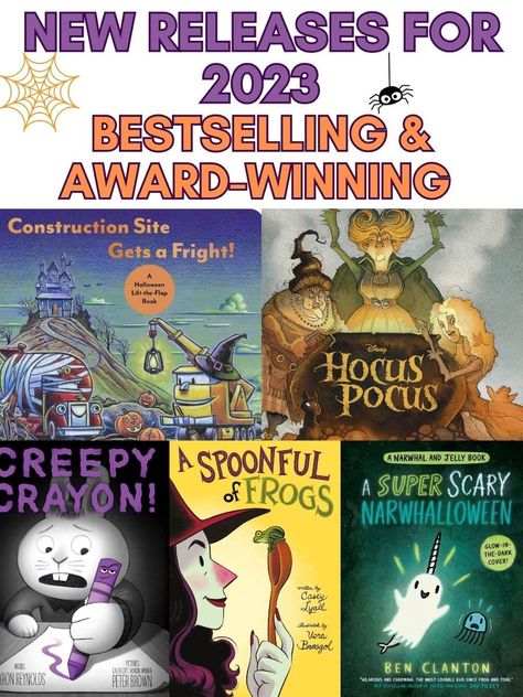 new Halloween book releases for 2023; preschoolers; kindergarten; toddlers Halloween Books Preschool, Halloween Books For Kindergarten, Halloween Books For Toddlers, Best Halloween Books, Halloween Read Alouds, Encouraging Reading, Halloween Party Ideas For Kids, Halloween Picture Books, Classroom Halloween Party