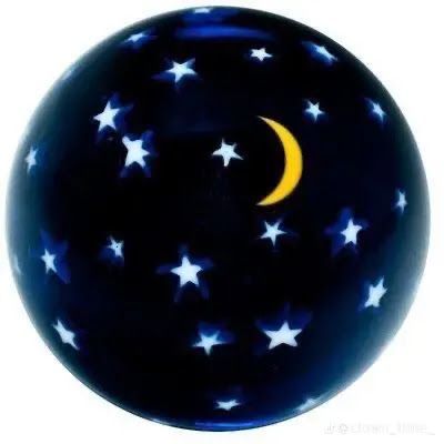 Glass Ball, Blue Glass, Profile Picture, Marble, Moon, Stars, Glass, Blue, White