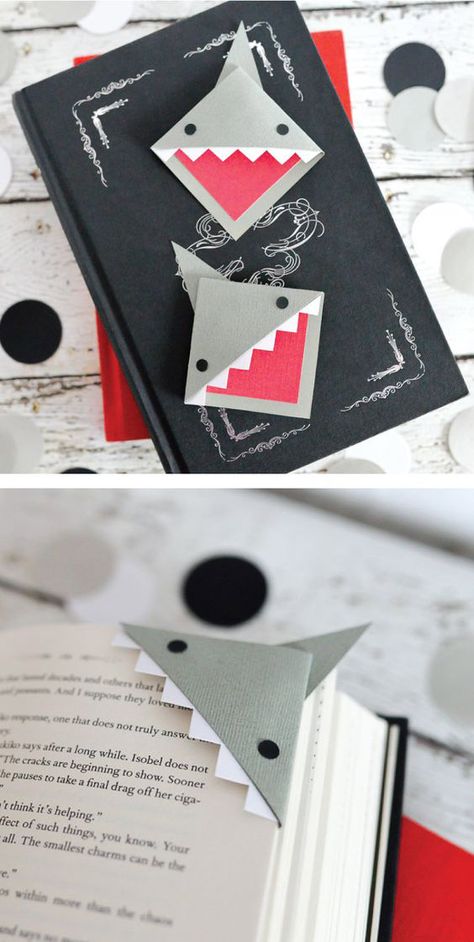 10 geniales ideas DIY de separadores de papel para tus libros - Mujer de 10 Origami Bookmark Corner, Bookmark Corner, Penanda Buku, Origami Ball, Origami Bookmark, Folding Origami, Instruções Origami, Corner Bookmarks, Origami Design