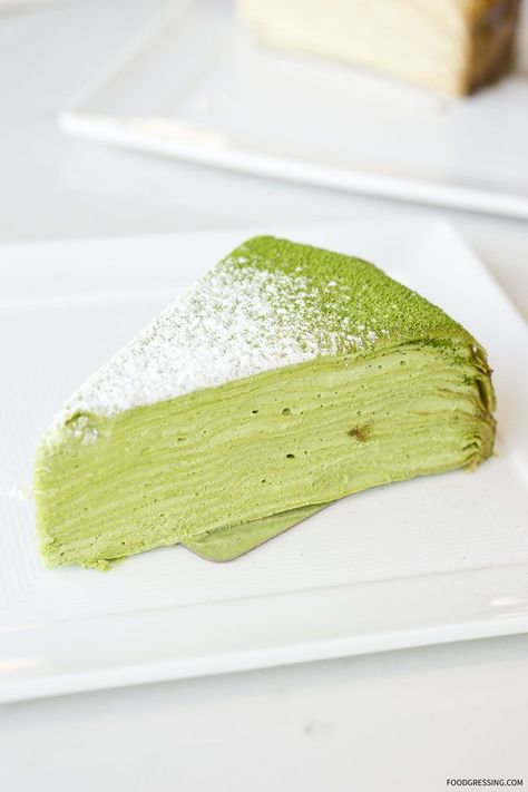 Green Tea Crepe Cake, Mille Crepes, Toasted Sandwich Recipes, Matcha Baking, Matcha Dessert, French Cake, Cake Cafe, Mille Crepe, Crepe Cake