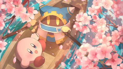 Wallpaper Backgrounds Computer Anime, Kirby Background Pc, Kirby Chromebook Wallpaper, Kirby Wallpaper Computer, Nintendo Plush, Kirby Memes, Kirby Character, Kirby Art, Cute Laptop Wallpaper