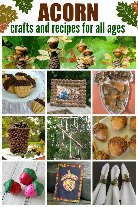 60 Acorn Crafts for Kids | Fun Family Crafts Acorn Crafts For Adults Diy, Crafts With Acorns For Kids, Acorn Cap Crafts, Acorn Art Projects For Kids, Acorns Crafts, Squirrel And Acorn Crafts, Acorn Men Crafts, Acorn Family Craft, Kids Fall Crafts