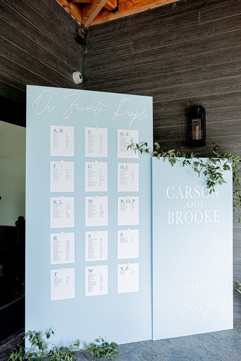 pecanderosa ranch wedding claremore oklahoma, claremore wedding photographer, tulsa wedding photographer, blue seating chart, standing large seating chart ideas for wedding 200 Person Seating Chart, Light Blue Wedding Seating Chart, Blue Seating Chart Wedding, Light Blue Seating Chart, From Coast To Coast Seating Chart, Seating Chart Large Wedding, Dusty Blue Wedding Signage, Plywood Seating Chart, Arch Seating Chart Wedding