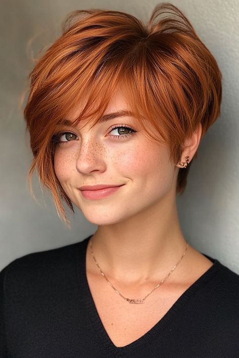 Textured Pixie Cut with Auburn Tones, pixie haircut, fall hair colour Fall Hair Colour, Chocolate Cherry Hair Color, Subtle Hair Color, 30 Hair Color, Beige Blonde Balayage, Cherry Hair Colors, Textured Pixie, Textured Pixie Cut, Cherry Hair