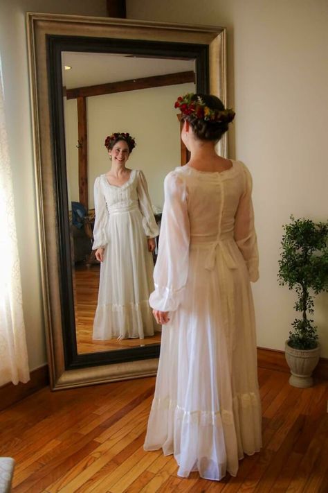 Gunne Sax Wedding Dress, Vintage Gunne Sax Dress, Homemade Wedding, Sax Dress, Gunne Sax Dress, Thrifted Outfits, Gunne Sax, Wedding Bridesmaid Dresses, My Dream