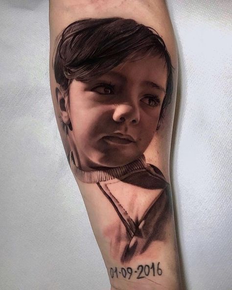 Bad Portrait Tattoos, Potrait Tattoo, Portrait Tattoo Sleeve, Really Bad Tattoos, Matching Tattoos For Siblings, Cat Portrait Tattoos, Dog Portrait Tattoo, Photo Realism Tattoo, Portrait Tattoos