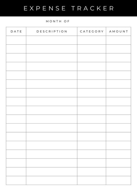 Minimal Expense Tracker Financial Planner - Templates by Canva Daily Expenses Template, Financial Planning Templates, Financial Planner Template, Expense Tracker Template, Korean Practice, Tab Wallpaper, Expenses Template, Spending Tracker Printable, Planning 2024