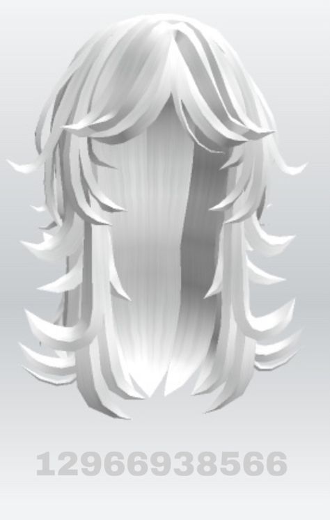 White Hair Codes Berry Ave, Roblox White Hair Codes, Brown Hair Roblox Id, Vampire Hair, Spikey Hair, Brown Hair Roblox, Long White Hair, Y2k Hair, Black And White Picture Wall