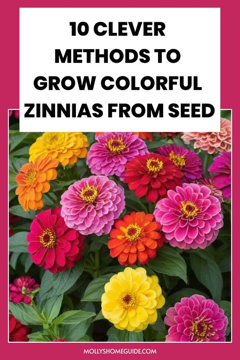 Discover the joy of growing zinnias from seed with our simple and practical guide. Whether you're a beginner or a seasoned gardener, learn the step-by-step process to successfully grow vibrant zinnias in your garden. From selecting the right seeds to providing proper care, we've got you covered! Elevate your gardening experience by cultivating these beautiful flowers and brightening up your outdoor space. Start your zinnia-growing journey today and enjoy the colorful rewards all season long. Zinnia Seeds Harvesting, How To Grow Zinnias From Seed, Florist Beginner, Zinnias From Seed, Growing Zinnias From Seed, Starting Flowers From Seeds, Growing Zinnias, Tiny Yard, Seeds Planting