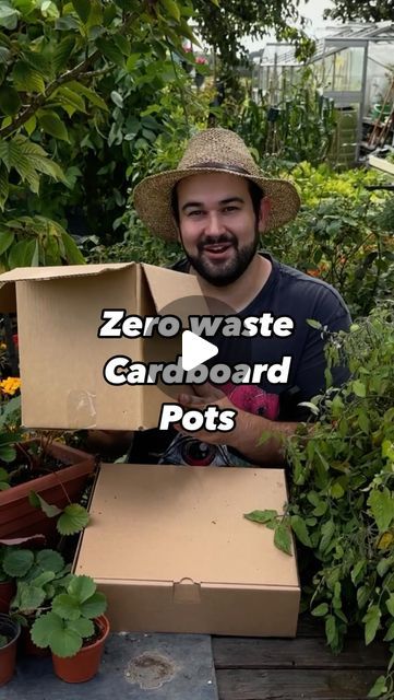 Joseph Clark on Instagram: "Today we are back and I am showing you a super quick and easy way to up-cycle those pesky cardboard boxes from online deliveries, and turn them into the most amazing little diy garden pots, which are ideal for starting seeds in.   I think these days most of us are getting online deliveries from time to time, and often these come in little cardboard boxes. Now while you can recycle them, they are actually really useful around the garden. I will be making more videos on how to use cardboard around the garden, but this method has to be my favourite.   It takes about 5 minutes to do and honestly couldn’t be easier. Just soak your cardboard for about 10 minutes, then trim it into strips about 13 cm wide, and roll using a jar or tin. It’s a good idea to remove any pap Cardboard Pot Diy, Using Cardboard In The Garden, Diy Garden Pots, Vege Garden, Seed Starters, Property Ideas, Starting Seeds, Portable Garden, Seed Pots