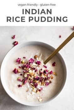 This Indian rice pudding recipe is made with Basmati rice, almond milk, cardamom powder, and sweetener. Also known as Kheer, this sweet Indian dessert is easy to make, creamy, and delicious. #indianricepudding #kheer #indianrecipes #indiandessert Coconut Milk Rice Pudding, Milk Rice Pudding, Small Pies, Indian Rice Pudding, Coconut Milk Rice, Milk Rice, Healthy Asian, Rice Pudding Recipe, Home Indian