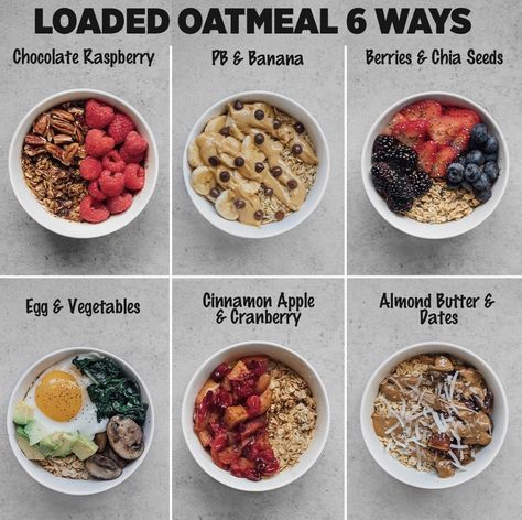 Ways To Make Oatmeal, Make Oatmeal, Bowl Of Oatmeal, Oatmeal Bowls, Chocolate Raspberry, Cinnamon Apples, Almond Butter, Chana Masala, Healthy Tips