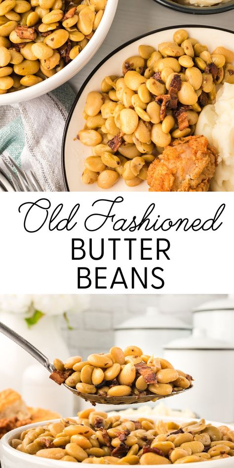 Best-Ever Homemade Lima Beans (aka Butterbeans!) Lima Bean Recipes, Butter Beans Recipe, Brown Sugar Recipes, Lima Bean, Budget Recipes, Lima Beans, Homemade Butter, Delicious Vegetables, Butter Beans