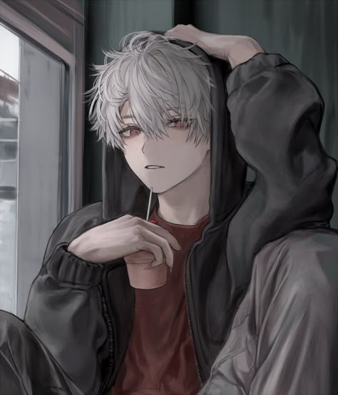 Anime White Hair Boy, White Hair Anime Guy, Anime Show, Cool Anime Backgrounds, Dark Anime Guys, Cool Anime Guys, Anime Artwork Wallpaper, Digital Art Anime, Cool Anime Pictures