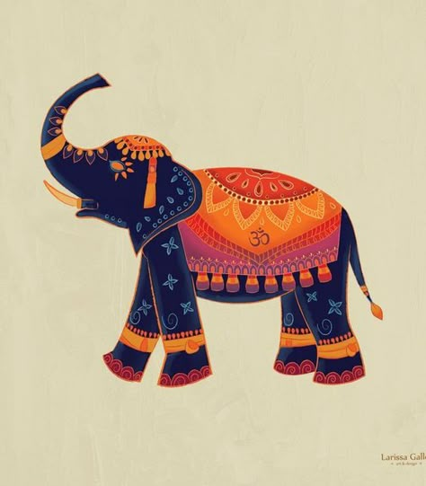 Painting Flowers On Canvas, Resin Art On Canvas, Indian Elephant Art, Round Canvas Painting, Flowers On Canvas, Elephant Crafts, Rajasthani Art, Beginners Painting, Elephant Illustration