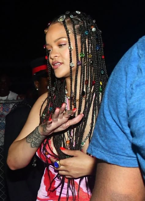 Aesthetic Braided Hairstyles, Hair Braids With Beads, Straight Hair Braids, Blk Hairstyles, Christmas Braids, Braided Hairstyles For Women, Loc Appreciation, Futurism Fashion, Braids For Black