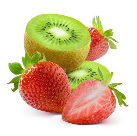 Kiwi Slice, Strawberry Kiwi Aesthetic, Kiwi And Strawberry, Kiwi Fruit Aesthetic, Kiwi Background Wallpapers, Kiwi Photo, White Background Hd, Fruit Logo, Strawberry Kiwi