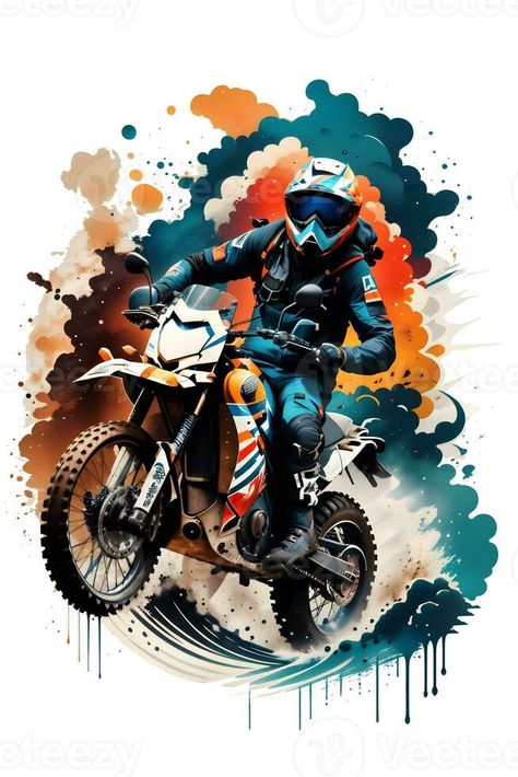 Racing motocross rider with ink style digital painting on sketch for t-shirt print Motocross Graphics, 6th Birthday Boys, 6 Birthday, Motocross Riders, Design Tshirt, Graphic Tshirt Design, Cityscape Photos, Logo Banners, Custom Illustration