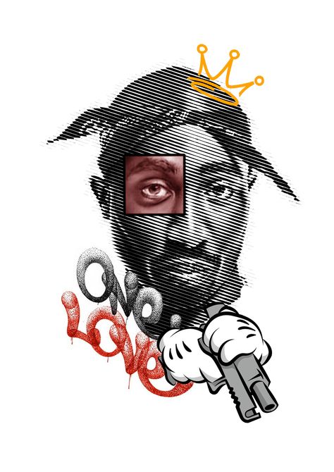 Tupac Graphic Design, Tupac Tattoo Design, Gangsta Design, Tupac Design, 2pac Tattoos, Tupac Tattoo, Cupid Tattoo, Tupac Art, Vintage Shirt Design