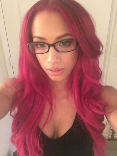 Sasha Banks Instagram, Wwe Sasha Banks, Raw Women's Champion, Dyed Hair Inspiration, Wwe Nxt, Sasha Banks, Sasha Bank, Wwe Divas, Pink Hair