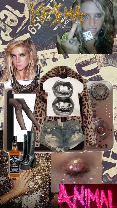 Kesha Outfits Costumes, Iconic Kesha Outfits, Kesha Halloween, Kesha Aesthetic, Kesha Halloween Costume, Kesha Costume, Kesha Outfits, Unusual Halloween Costumes, Halloween Costumes Plus Size