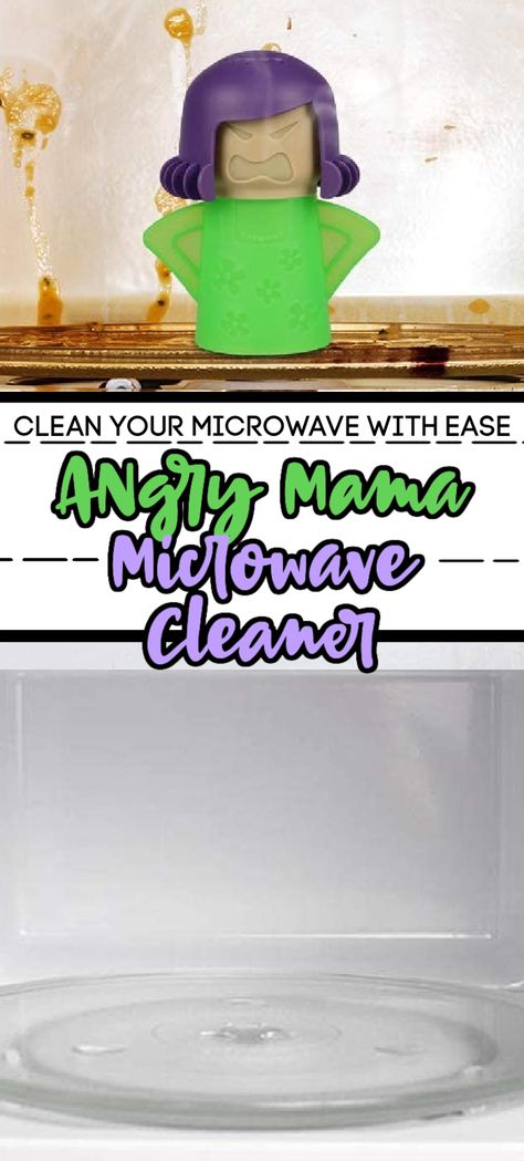 Diy Microwave Cleaner, Angry Mama Microwave Cleaner, Cleaning Hacks Vinegar, Clean Microwave Vinegar, Microwave Cleaning Hack, Microwave Cleaner, Cleaning Microwave, Cleaning Lady, Clean Microwave