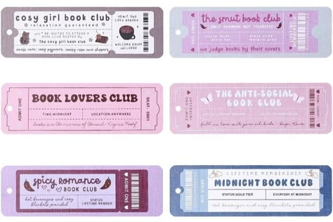 Free Printable Bookmarks Aesthetic, Ticket Bookmark, Free Printable Bookmarks, Penanda Buku, Bookmarks For Books, Bookmark Printing, Creative Bookmarks, Diy Journal Books, Printable Bookmarks