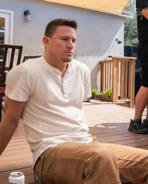 Channing Tatum Dog, Chaning Tatum, Dog Movies, Now Playing, Channing Tatum, Fan Page, Short Hair Cuts, Link In Bio, Men's Polo Shirt