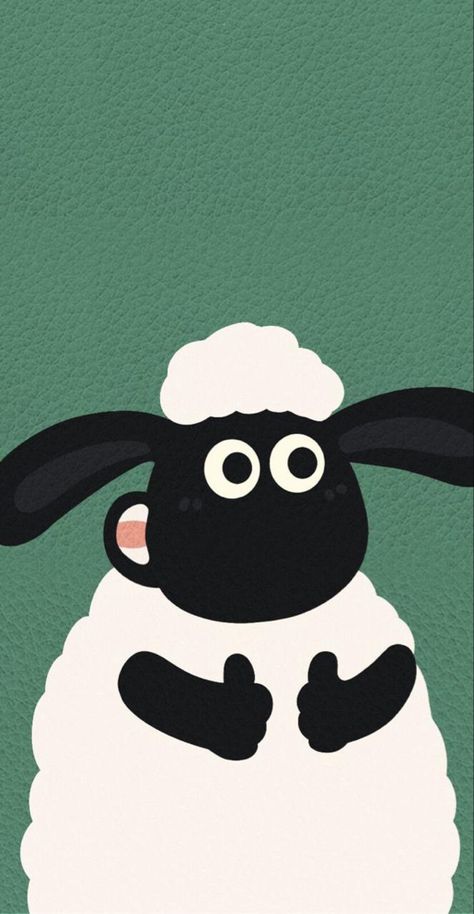 Shaun The Sheep Aesthetic, Shaun The Sheep Wallpapers, Wall Collage Retro, Iphone Wallpaper Minimalist, Minimalist Phone Wallpaper, Minimalist Iphone Wallpaper, Sheep Cartoon, Timmy Time, Printable Wall Collage