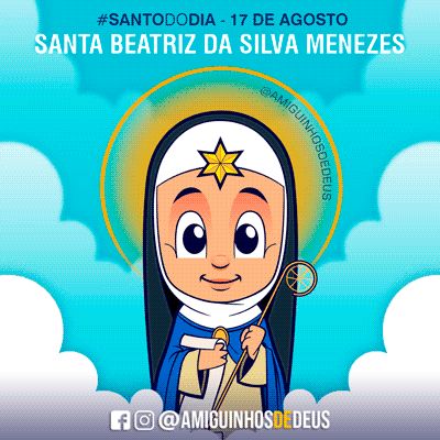 Santa Beatriz da Silva Menezes para colorir ~ Amiguinhos de Deus