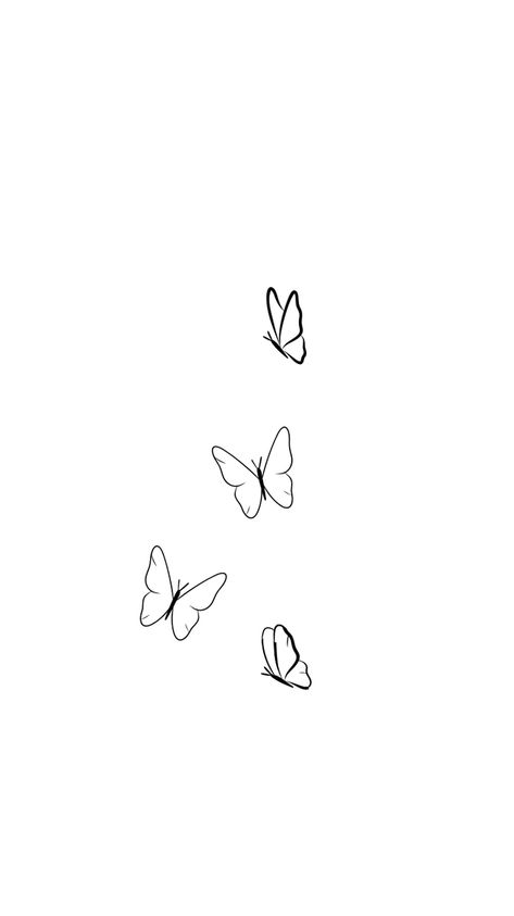 Small Butterflies Drawing, Ma Cherie Tattoo, Tiny Butterfly Drawing, Simple Butterflies Tattoo, Minimalist Butterfly Drawing, Unique Minimalist Tattoo Ideas, One Line Art Butterfly, Minimalist Tattoo Butterfly, Butterfly Tattoo Designs Simple