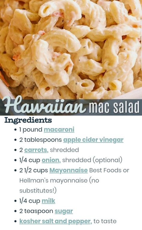 Avocado Salad Recipes Healthy, Salad Recipes Side Dishes, Cold Pastas, Salad Recipes Healthy, Recipes Side Dishes, Summer Grill, Recipes Veggie, Hawaiian Macaroni Salad, Haitian Food