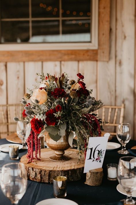 Black table cloth & colorful flowers- add sunflowers though Black Table Cloth, Christmas Wedding Centerpieces, Wedding Floral Centerpieces, Romantic Wedding Decor, Wedding Centerpieces Diy, Black Table, Wedding Centerpiece, Wedding Table Centerpieces, Burgundy Wedding