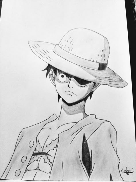 MONKEY D. LUFFY FROM ONE PIECE One Piece Drawing Luffy, One Piece Luffy Drawing, Monkey D Luffy Sketch, Luffy Drawing Sketch, One Piece Anime Drawing, Monkey D Luffy Drawing, Luffy Draw, One Piece Sketch, Luffy Sketch