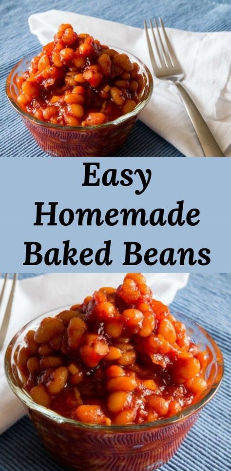 Baked Beans Recipe Easy Quick, Easy Baked Beans Recipe, Pressure Cooker Baked Beans, Pork And Beans Recipe, Homemade Baked Beans Recipe, Baked Beans From Scratch, Southern Baked Beans, Sweet Bacon, Simple Baked Beans Recipe