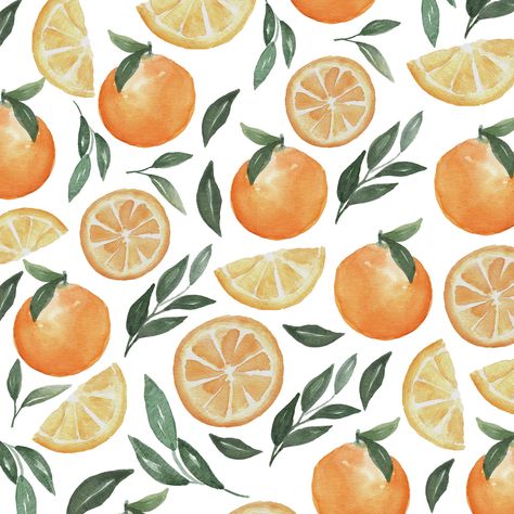 Cute Drawing Ideas, Fruit Watercolor, Fruit Clipart, Orange Painting, Procreate Ipad Art, Fruit Wallpaper, Watercolor Fruit, Cute Drawing, Fruit Painting