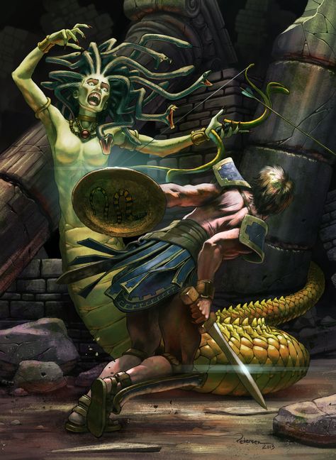 Perseus and Medusa by petersen1973 on DeviantArt Perseus And Medusa, Greek Mythology, Google Search