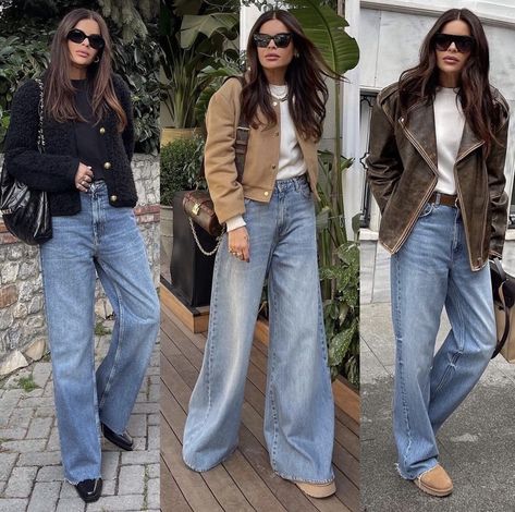 Wide Leg Jeans Outfit Winter, Wide Leg Jeans Outfit Fall, Wide Leg Jeans Winter, Wide Leg Jeans Outfit, Jeans Outfit Winter, Jeans Outfit Fall, London Outfit, Casual Outfit Inspiration, Outfit Winter