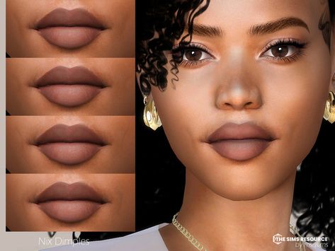 The Sims Resource - Nix Dimples Sims 4 Lip Slider, Sims 4 Free Mods, Spring Lipstick, Sims 3 Cc Finds, Sims 4 Tsr, Sims 4 Challenges, Cc Folder, The Sims 4 Skin, Cc Hair