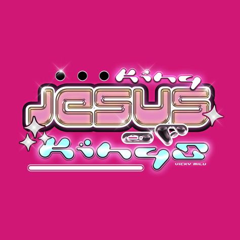 jesus, christian design, graphic design, adobe illustrator, adobe photoshop, y2k, y2k aesthetic, chrome, 2000s, christ, bible verse Y2k Logo Design, Y2k Logo, Bible Verse Background, Christian Posters, Graphic Design Adobe, Jesus Is, Bible Verse, Illustrator, Jesus