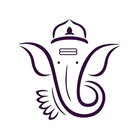 Lord ganpati logo for happy ganesh chatu... | Premium Vector #Freepik #vector #lord-ganesha #ganesha #ganpati #ganesh Ganpati Bappa Logo, Ganesh Logo Design, Ganpati Logo, Ganesh Clipart, Ganpati Vector, Ganesh Vector, Ganesh Logo, Ganesha Vector, Ganesha Logo