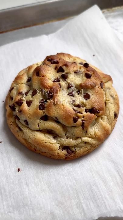 Cooking with Karli on TikTok Single Serve Cookie, Chocolate Chunk Cookie Recipe, Cooking With Karli, Best Lasagna Recipe, Gooey Cookies, Buy Cake, Cookie Calories, Salted Chocolate, Chocolate Chunk Cookies