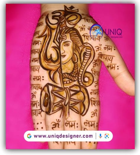 Mahadev Mehndi Design, Simple Mehendi Design, Mehedi Design, Simple Mehendi, Simple Mehendi Designs, Mehndi Design Pictures, Back Hand Mehndi, Full Hand Mehndi, Latest Bridal Mehndi Designs