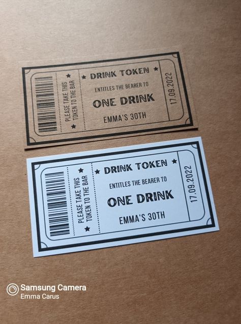 Drink Token Ideas, Drink Wedding, Euphoria Party, Mocktail Drinks, Drink Ticket, Sweet Corner, Welcome Drink, Wedding Drink, Retirement Party