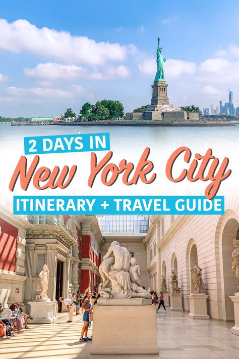 Two Days In New York City, 2 Day Itinerary Nyc, 48 Hours In New York City, 2 Days In New York City, 2 Days In Nyc, Seoul Nightlife, New York Trip Planning, Nyc Itinerary, New York City Vacation