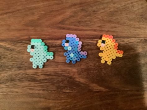 Perler Bead Dinosaur, Bead Dinosaur, Beads Designs, Perler Beads Designs, Perler Bead, Bead Designs, Perler Beads, Dinosaurs, Art Projects