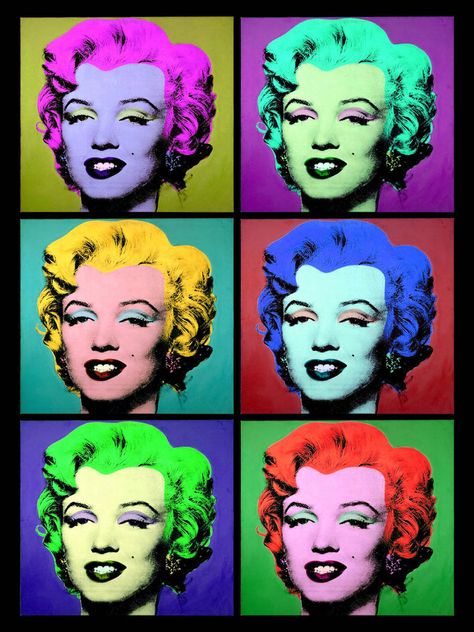 Marilyn Monroe by daesch American Pop Art, Warhol Paintings, Pop Art Marilyn, Marilyn Monroe Pop Art, Pop Art Background, Andy Warhol Art, Warhol Art, Face Artwork, Art Lessons Middle School