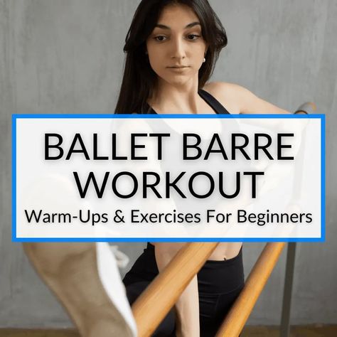 A ballet barre workout routine tones your muscles and helps you lose weight. You don't need any ballet or dance skills, but you do need to be careful not to... Ballet Workout Routine, Ballet Workout Clothes, Ballet Beautiful Workout, Ballet Barre Workout, Dance Skills, Ballerina Workout, Cardio Barre, Exercises For Beginners, Warm Up Routine