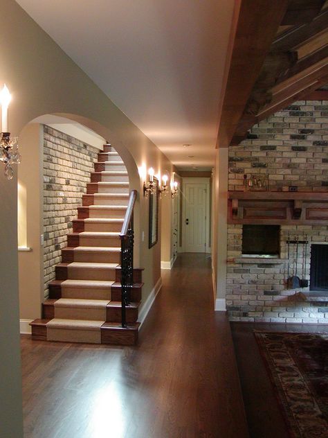 Hacienda Homes, Stairs Design Modern, Basement Makeover, Home Library Design, Modern Stairs, Basement Design, Dream House Interior, House Interior Decor, House Goals