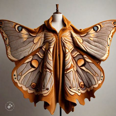 Moth Inspired Dress, Moth Costume Diy, Moth Costume, Moth Dress, Diy Cape, Interesting Clothing, Character Studies, Fair Outfits, Ren Fair